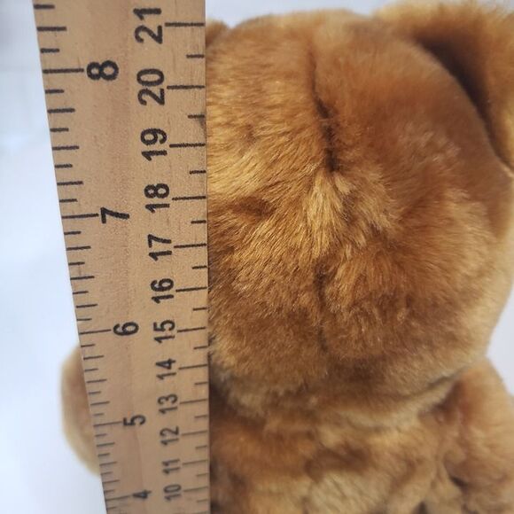 Adorable Vintage Soft Velvets Brown Teddy Bear Plush 8" Stuffed Animal Baby Toy - Picture 7 of 7